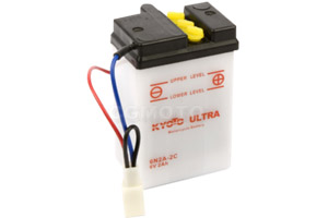 batteria 6N2A-2C Kyoto : 70mm x 47mm x 106mm