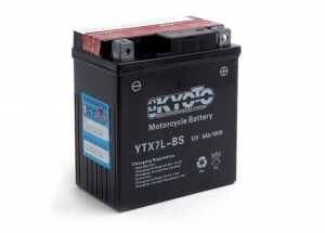 batteria YTX7L-BS Kyoto : 114mm x 71mm x 131mm