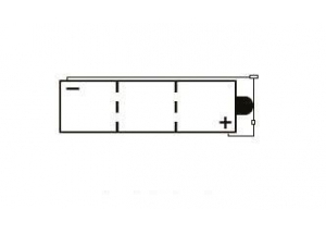 batteria 6N4C-1B Yuasa : 71mm x 71mm x 105mm