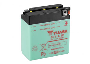 batteria 6N11A-1B Yuasa : 122mm x 62mm x 132mm