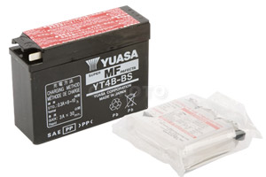 batteria YT4B-BS Yuasa : 114mm x 39mm x 85mm