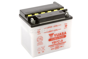 batteria YB7C-A Yuasa : 130mm x 90mm x 114mm
