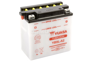 batteria YB9L-A2 Yuasa : 137mm x 76mm x 140mm